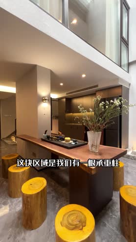 MHOO| 300㎡ 现代中式别墅，地下室巧妙利用承重柱 茶吧+展示区